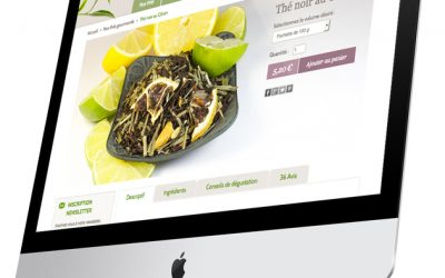 Boutique de thé e-commerce