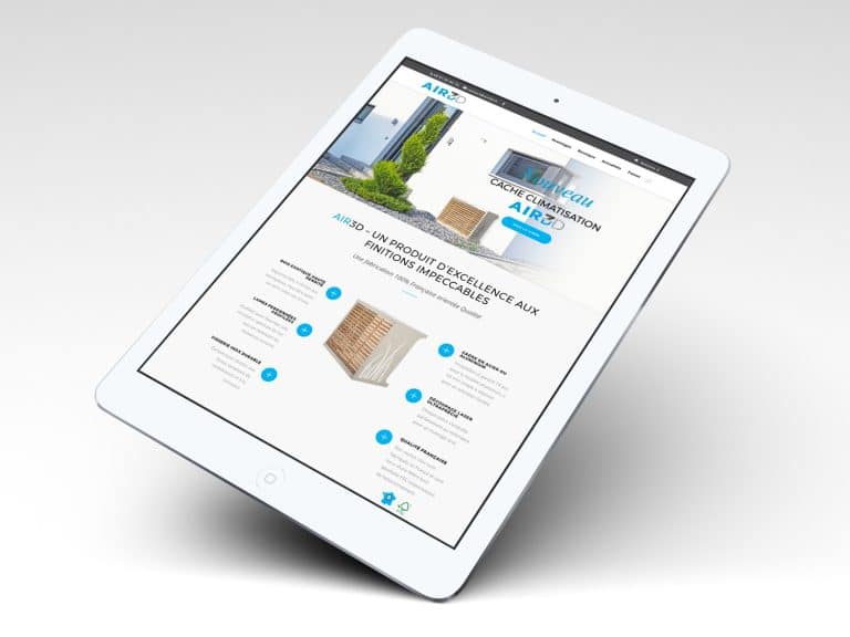Site e-commerce sur ipad