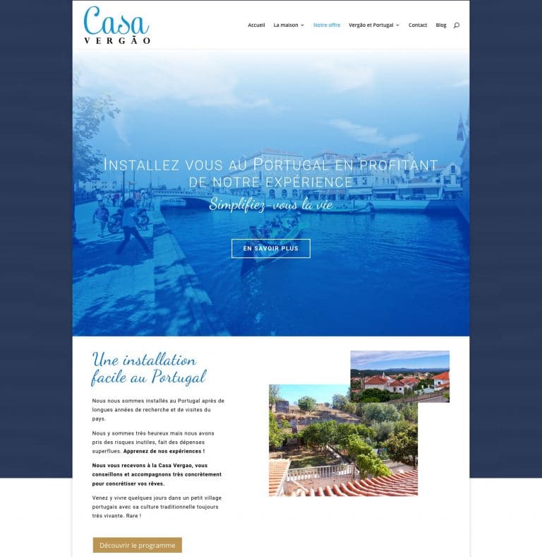 Site web Casa Vergao