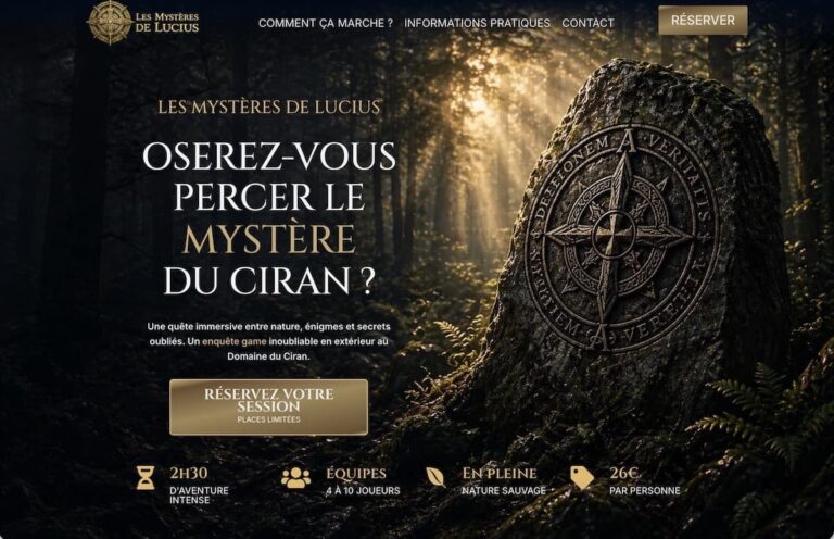 mystères de lucius site web